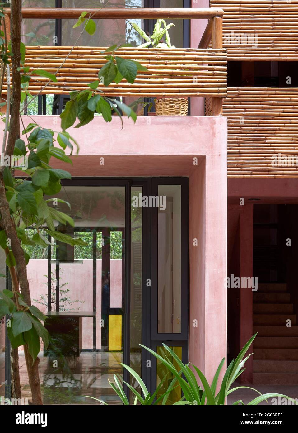 Apartment facades. Tulum Apartments, Tulum, Mexico. Architect Reyes Rios + Larrain Studio