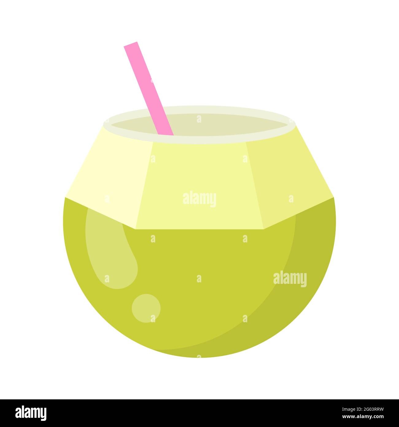 Baby coconut Stock Vector Images - Alamy