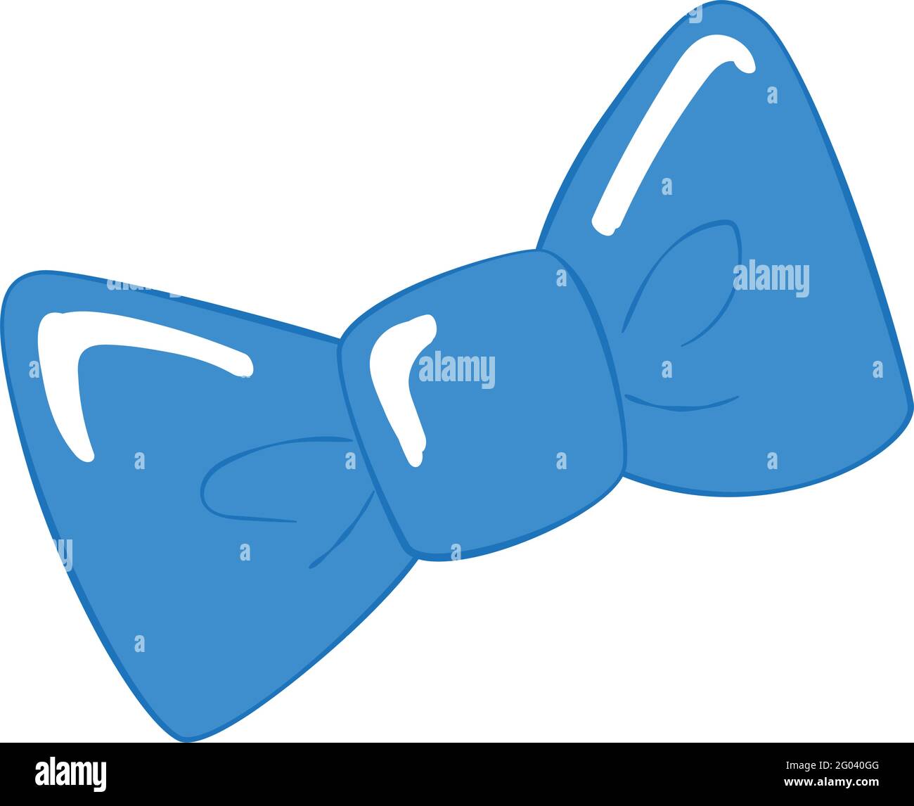 Isolated hipster trendy bowtie sketch Stock Vector