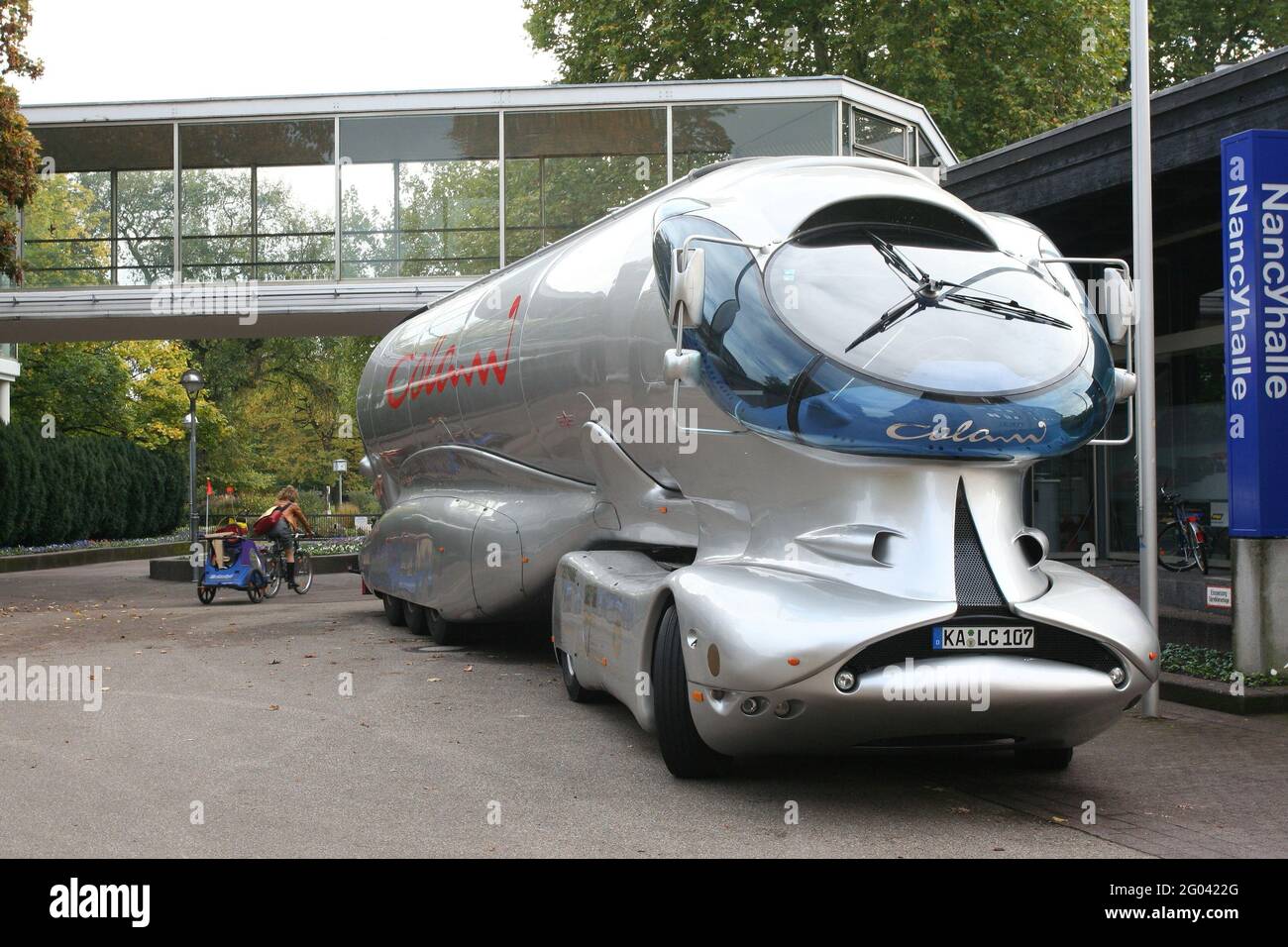 Futurist truck, designed by Luigi Colani, Nancyhall Karlsruhe Stock Photo