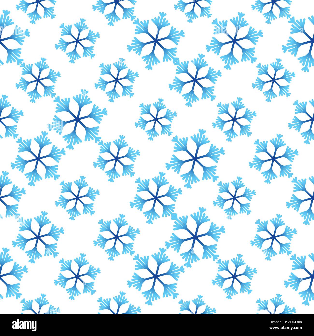 Winter seamless pattern with colorful gradient snowflakes on white ...