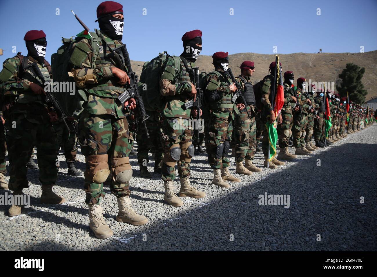 Kabul, Afghanistan. 31st May, 2021. Members of Afghan special forces ...