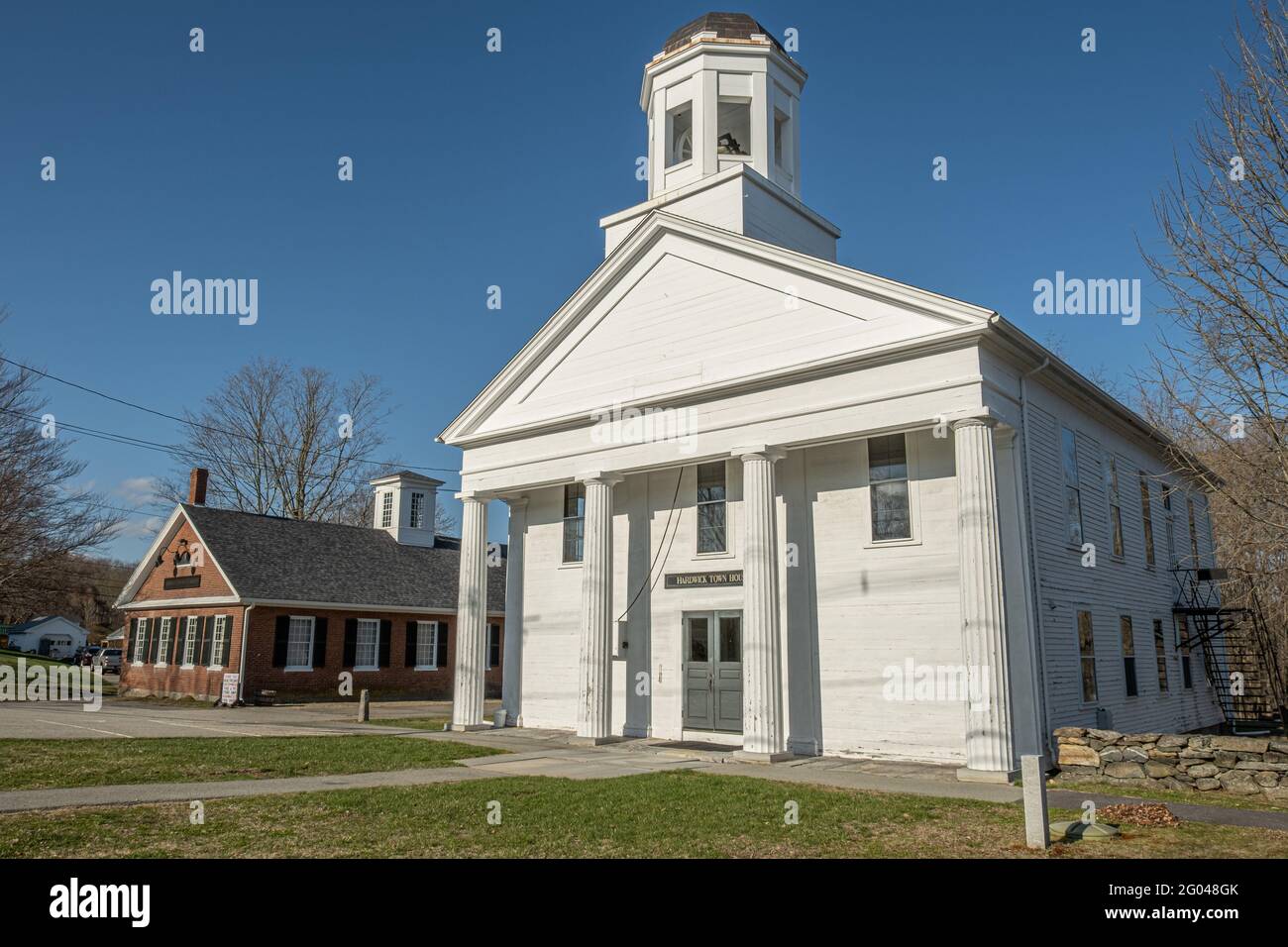 The Hardwick Town House, Hardwick, Massachusetts Stock Photo