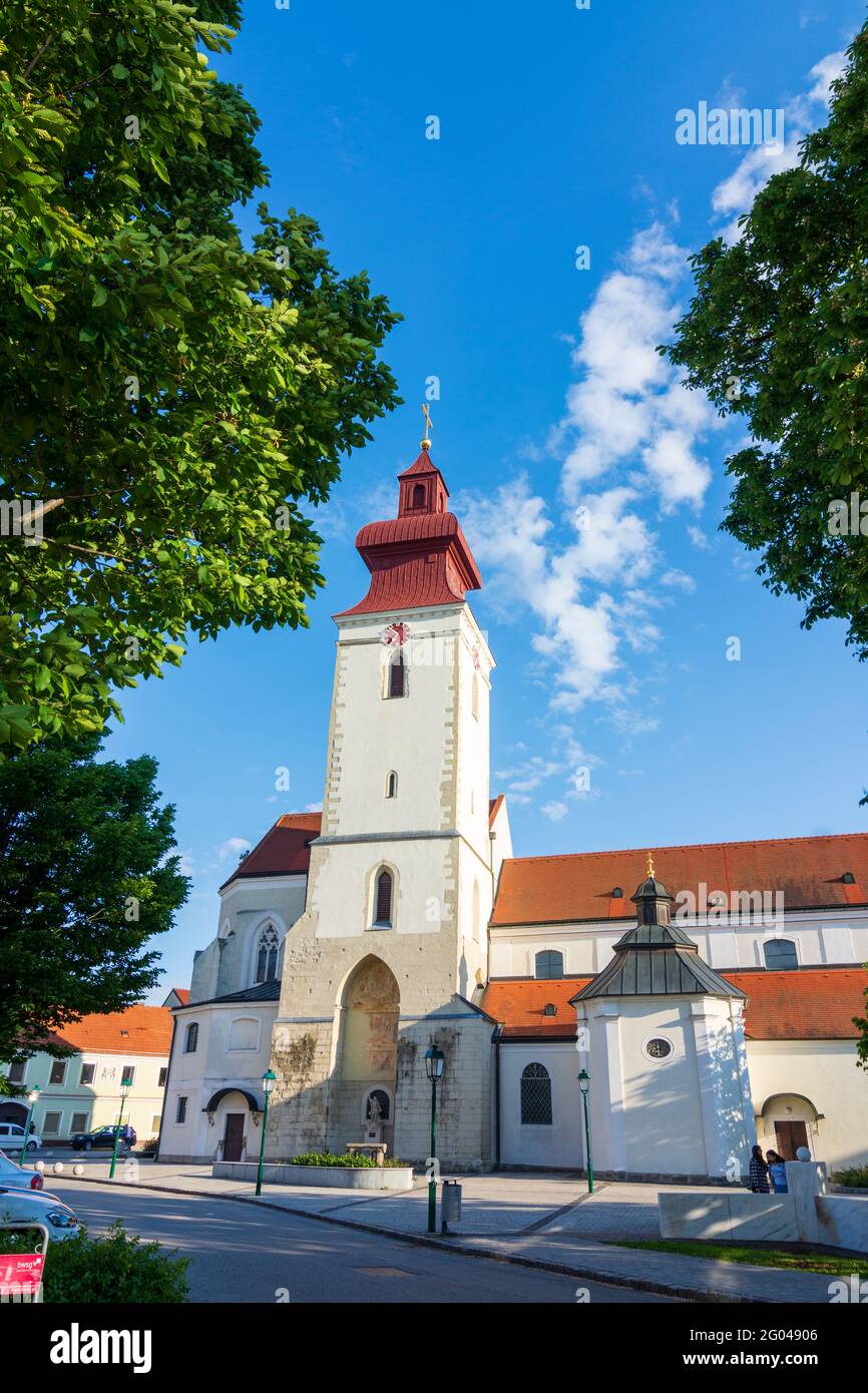 Groß-Enzersdorf: church Groß-Enzersdorf in Donau, Niederösterreich, Lower Austria, Austria Stock Photo