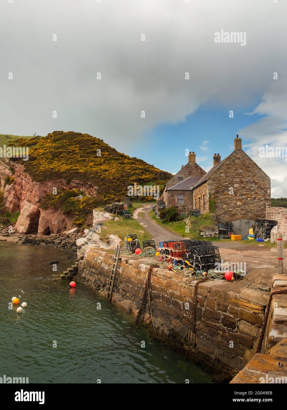 Cove Harbour, Scotland, UK Stock Photo