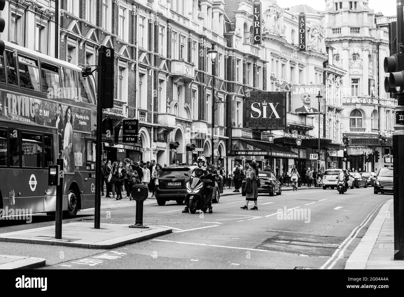 Around Soho and the West End of London Stock Photo - Alamy