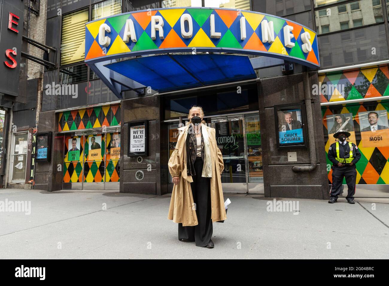 New York, United States. 31st May, 2021. Manhattan Borough President Gale Brewer arrives for Carolines on Broadway comedy club re-opening after pandemic ceremony in New York on May 31, 2021. (Photo by Lev Radin/Sipa USA) Credit: Sipa USA/Alamy Live News Stock Photo