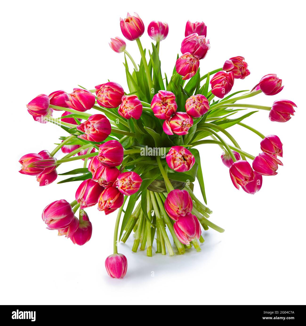 wedding bouquet  isolated on white. Fresh, lush bouquet of colorful flowers Stock Photo
