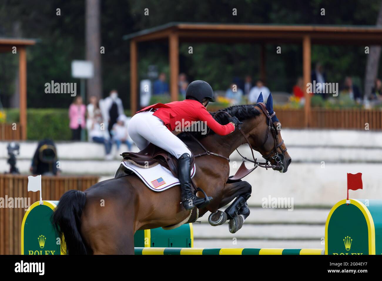 Jessica Springsteen USA onward Don Juan Van De Donkhoeve during