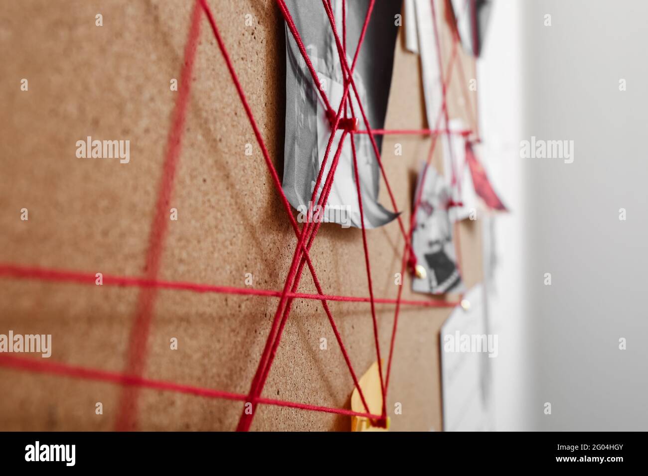 Crime board in police department, closeup Stock Photo - Alamy