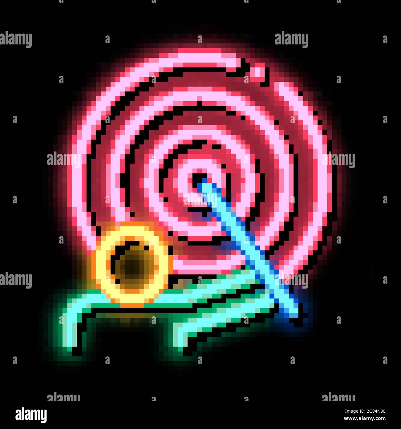Wizard Human Talent neon glow icon illustration Stock Vector