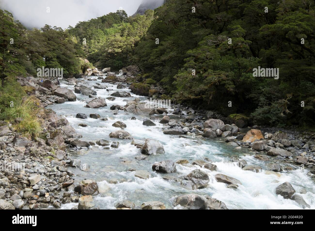 Streams and lakes of New Zealand Stock Photo