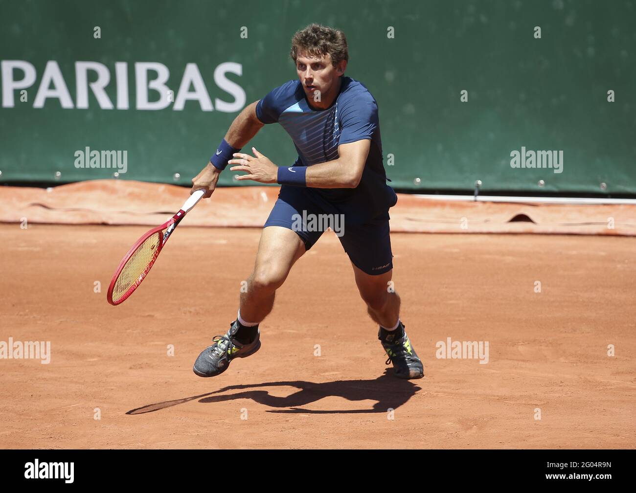 Henri Laaksonen of Switzerland during day 1 of the French Open 2021, a  Grand Slam tennis tournament on May 30, 2021 at Roland-Garros stadium in  Paris, France - Photo Jean Catuffe /