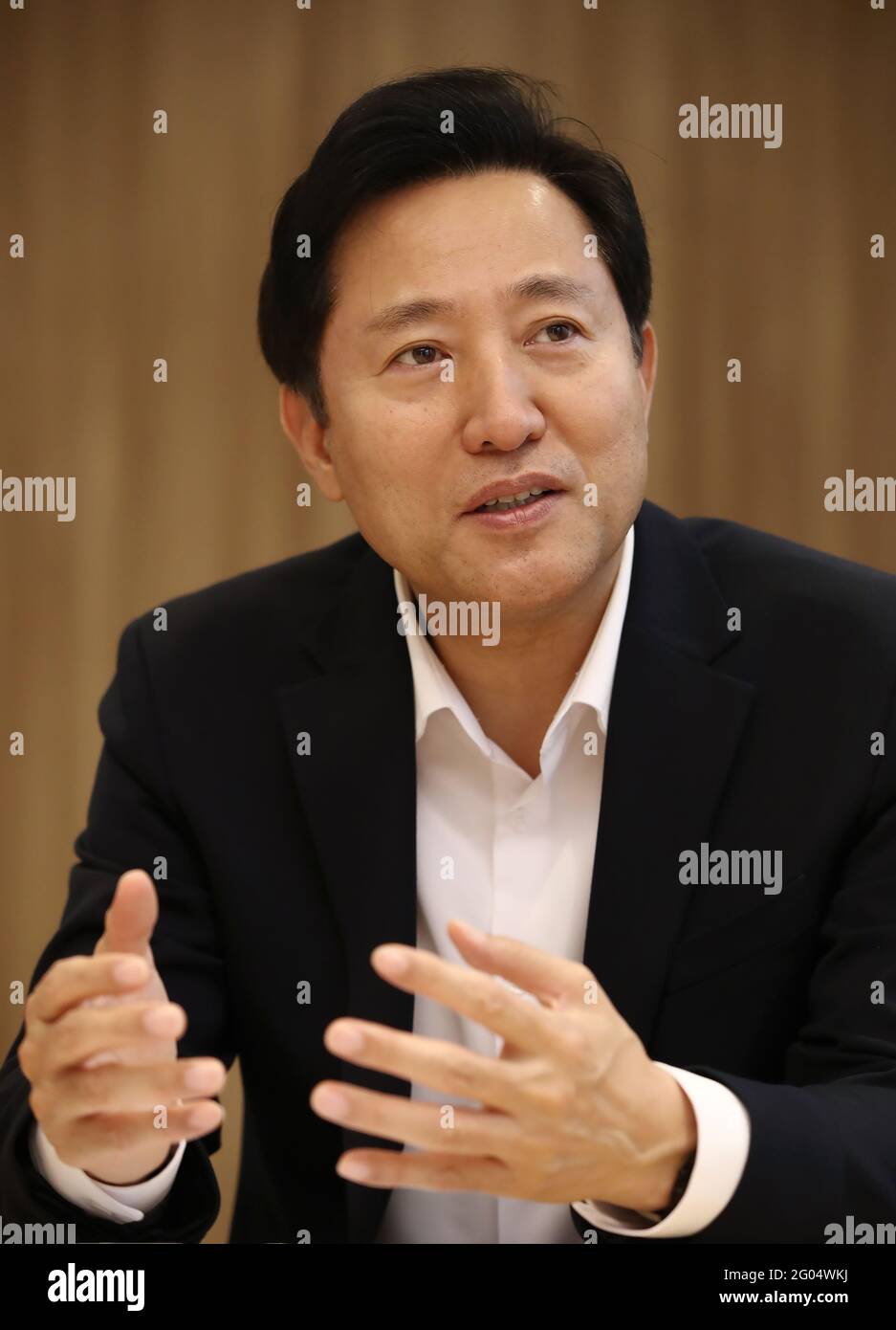 01st June 21 Interview With Seoul Mayor Seoul Mayor Oh Se Hoon Speaks During An Interview With Yonhap News Agency At The Seoul City Hall On June 1 21 Credit Yonhap Newcom Alamy Live News 01st June 21 Interview With Seoul Mayor Seoul Mayor Oh Se Hoon Speaks During An Interview With Yonhap News Agency At The Seoul City Hall On June 1 21 Credit Yonhap Newcom Alamy Live News