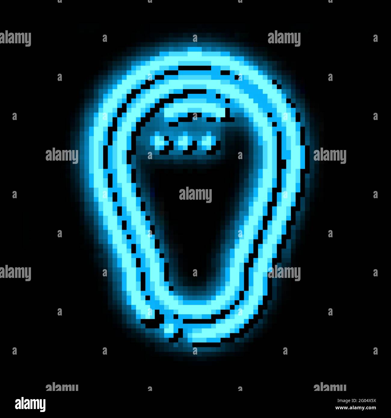 Groin Protection neon glow icon illustration Stock Vector Image & Art ...