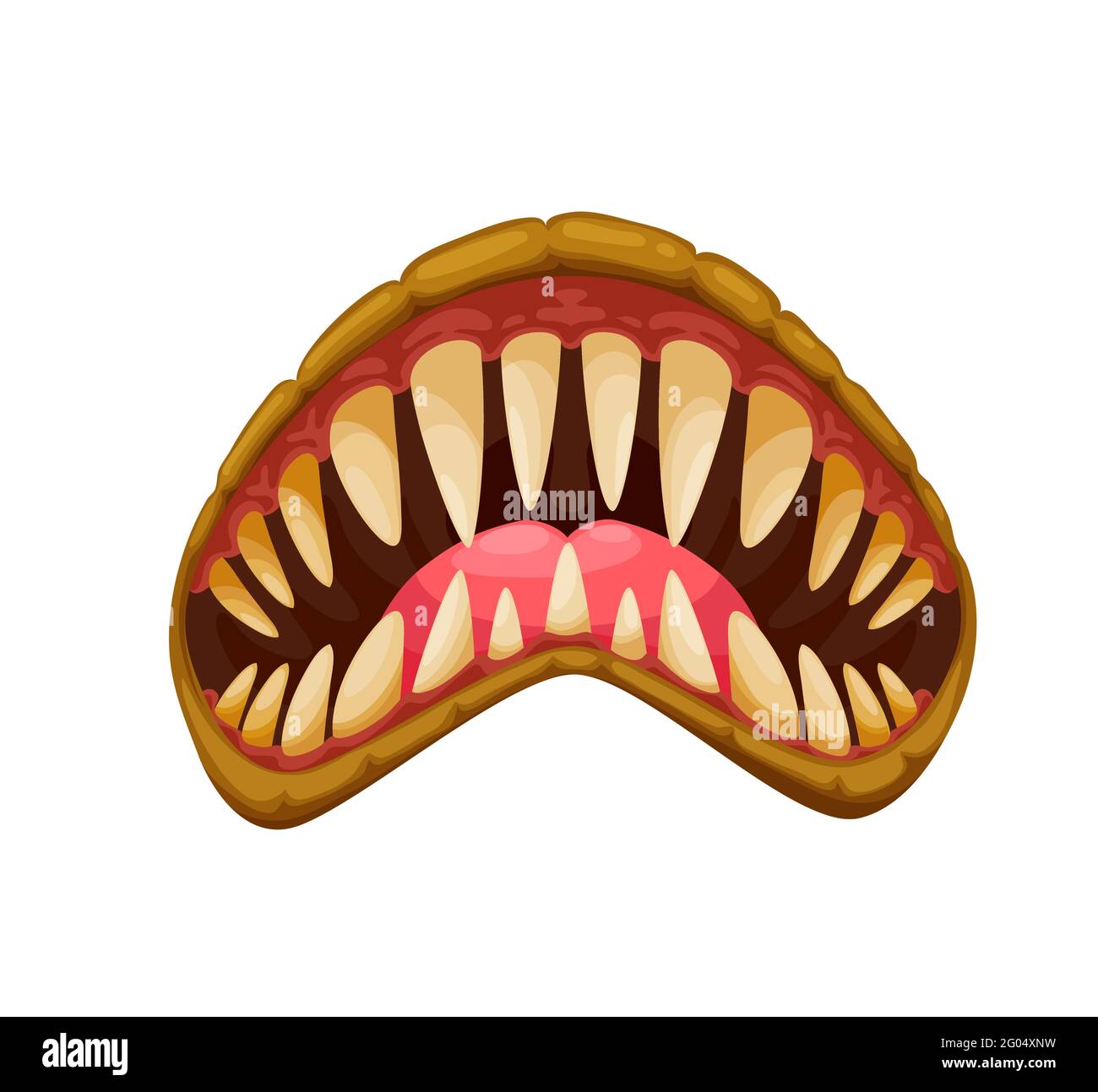 monster teeth vector