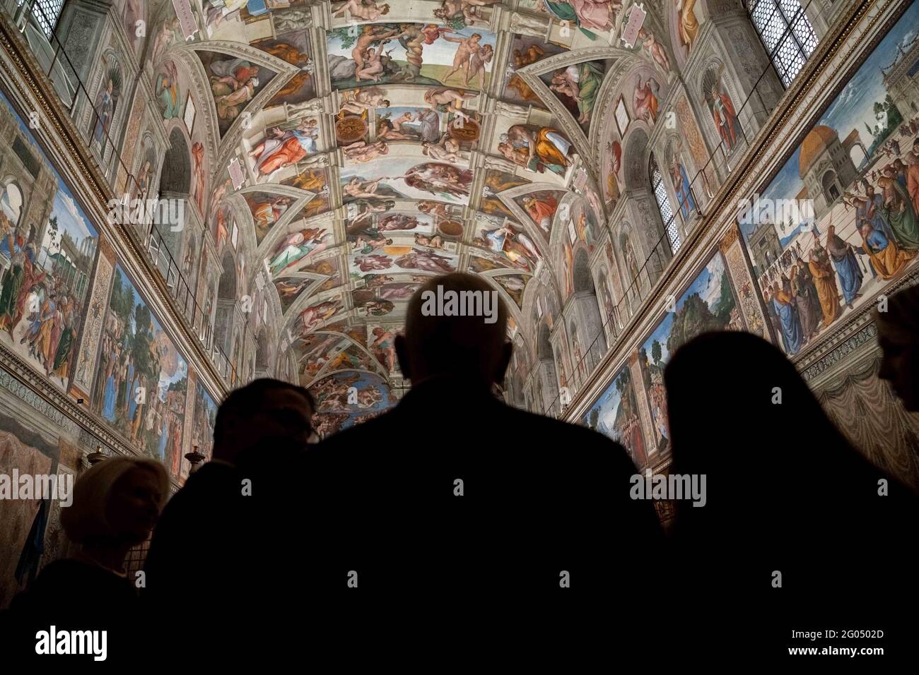 Vice President Mike Pence and Mrs. Pence participate in a tour Friday, Jan. 24, 2020, at the Vatican. Stock Photo
