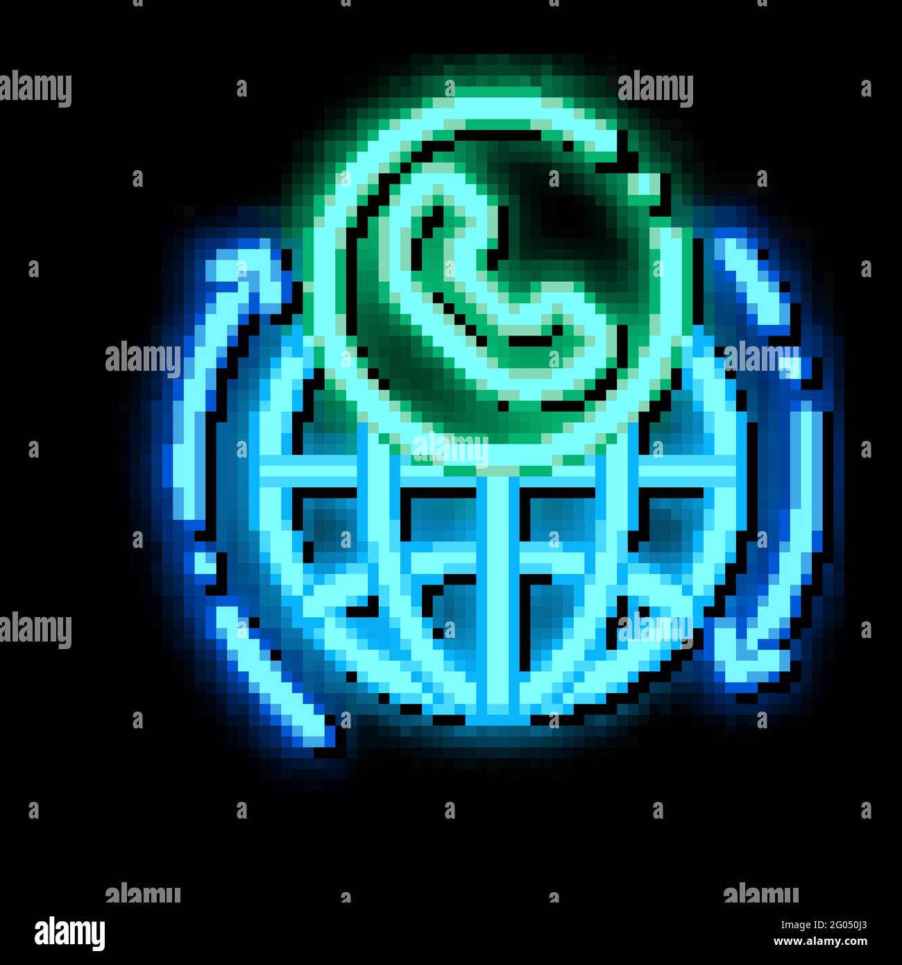 Online Telecommunications neon glow icon illustration Stock Vector ...