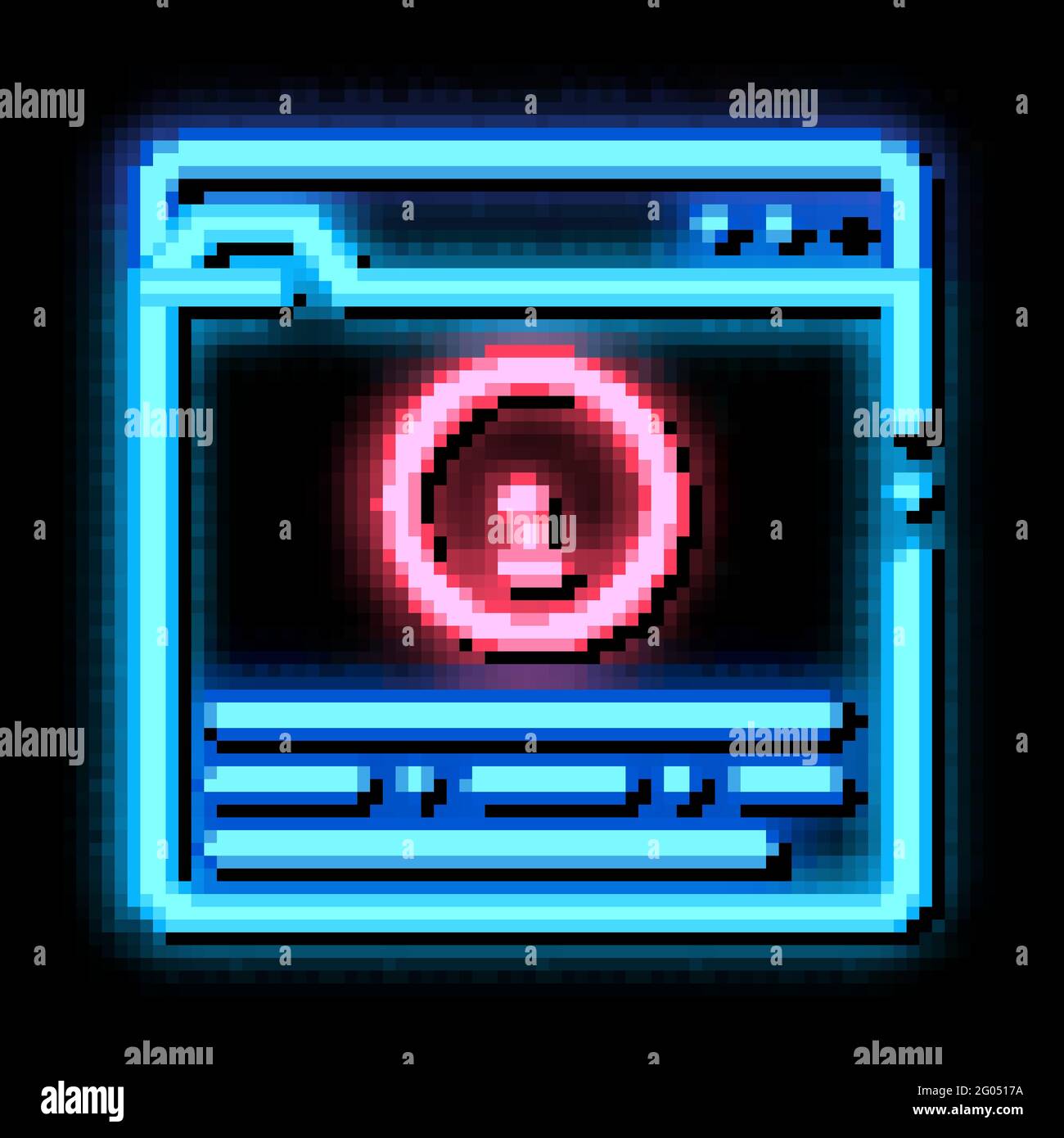 Information Folder neon glow icon illustration Stock Vector Image & Art ...