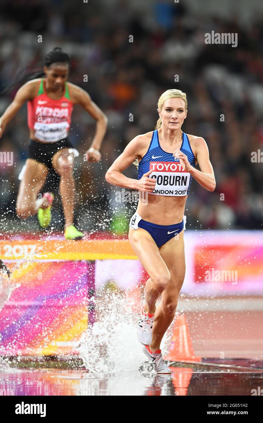 Emma Coburn (USA, Gold Medal). 3000 metres steeplechase women Final
