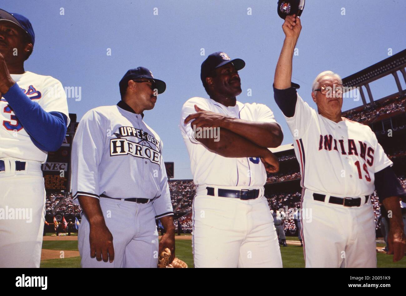1992 Major League Baseball All-Star game activiies - Heroes of Baseball  -- Please credit photographer Kirk Schlea Stock Photo