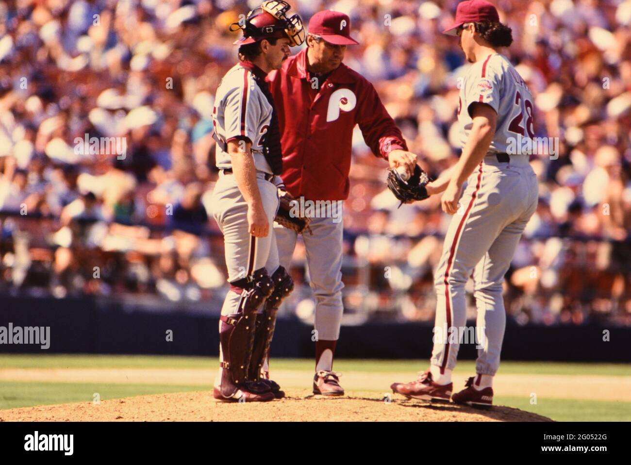 Philadelphia Phillies pitcher Mitch Williams on the mound -- Please credit  photographer Kirk Schlea Stock Photo - Alamy