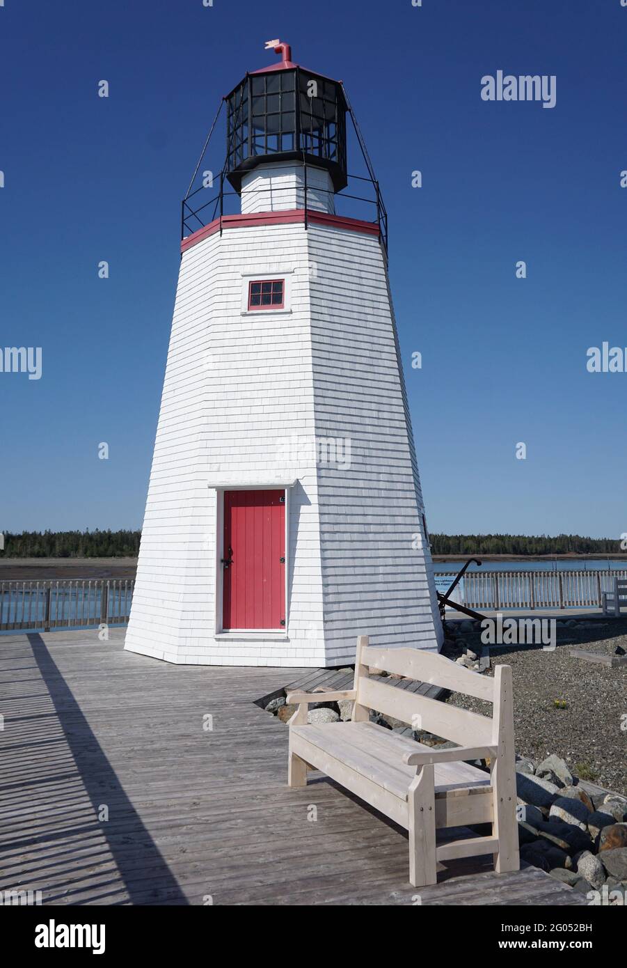 Pendlebury Lighthouse, St Andrews, New Brunswick Stock Photo