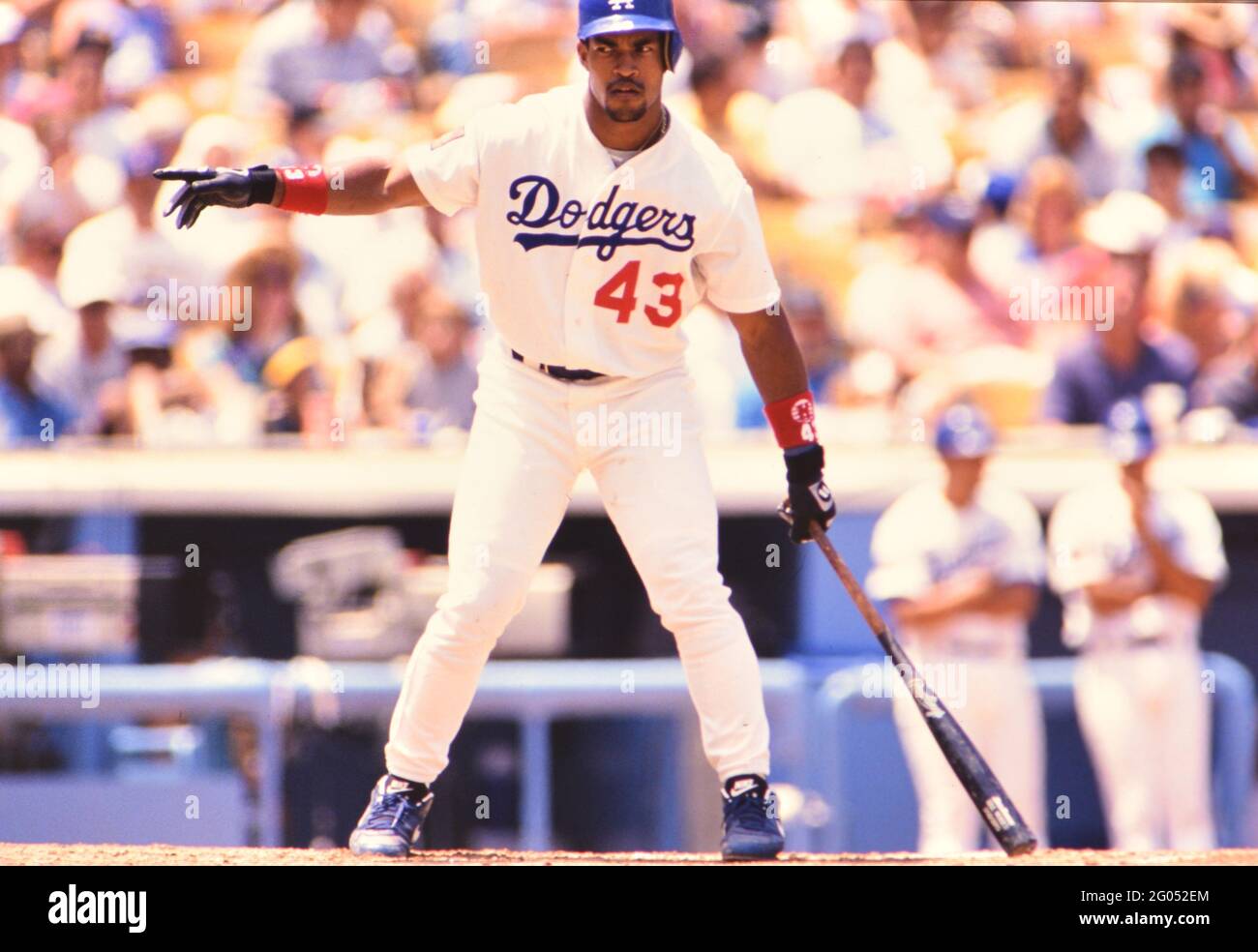 Los Angeles Dodgers baseball player Raul Mondesi  -- Please credit photographer Kirk Schlea Stock Photo