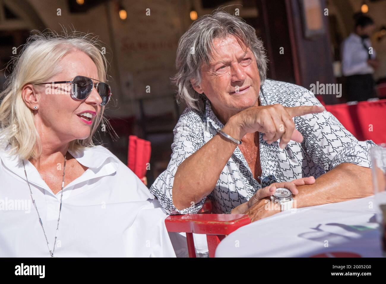 Saint Tropez, France. 25th May, 2021. Herbert Herrmann, actor, and his ...