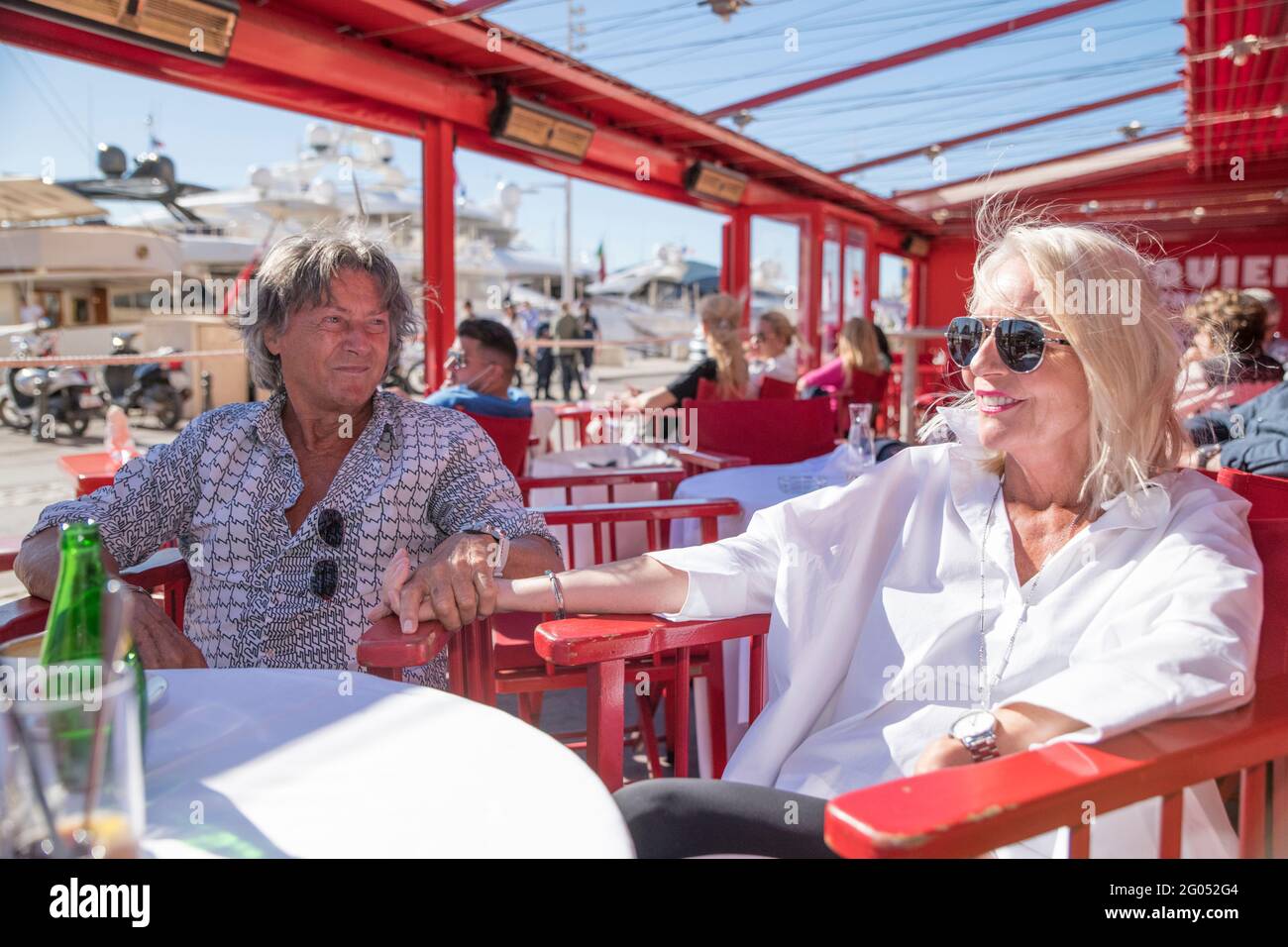 Saint Tropez, France. 25th May, 2021. Herbert Herrmann, actor, and his ...
