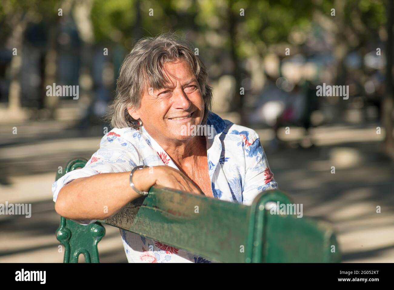 Saint Tropez, France. 25th May, 2021. Actor Herbert Herrmann sits on a ...
