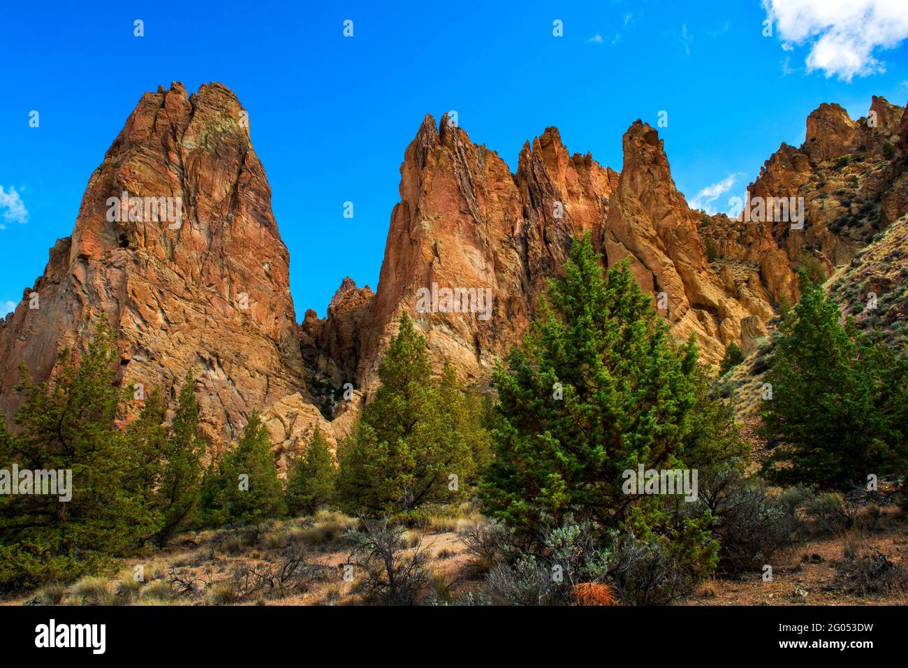 Smith Rock State Park, Oregon Stock Photo