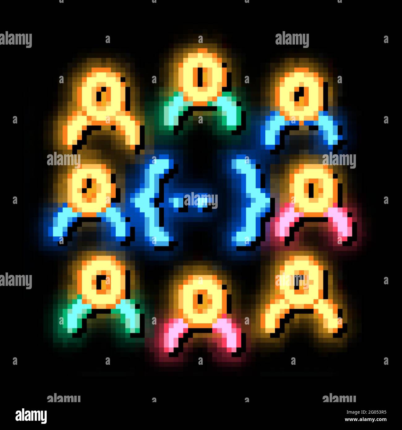 Idea Discussion neon glow icon illustration Stock Vector Image & Art ...