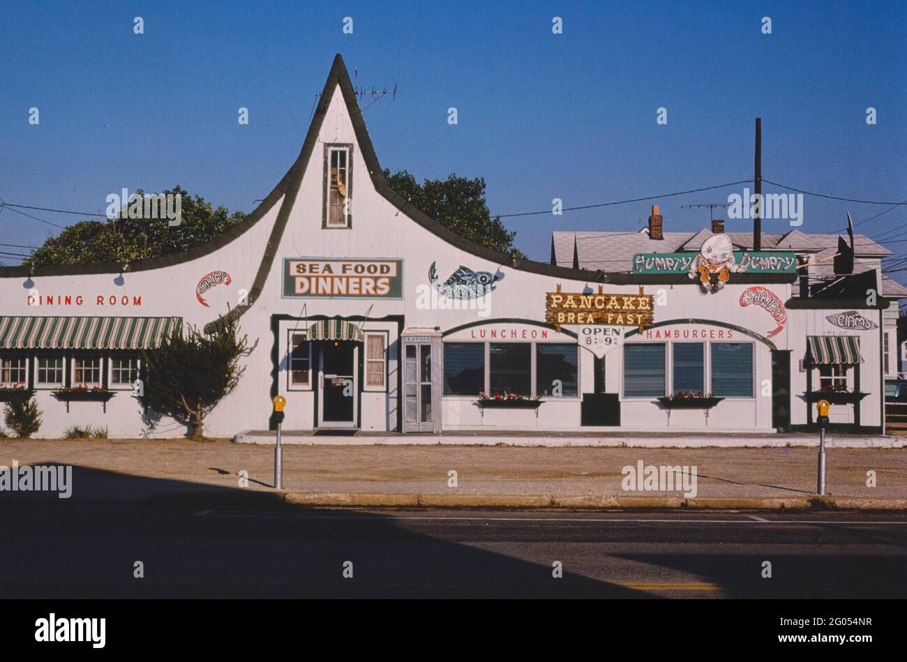 1970s America Sea food dinners, Seaside Heights, New Jersey 1977