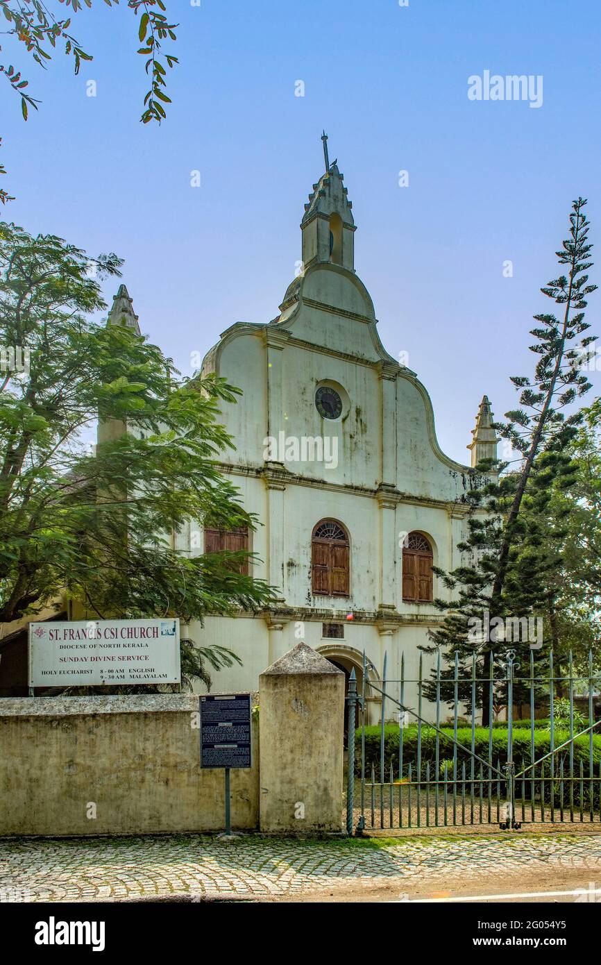 St Francis Church, Fort Cochin, Kerala, India Stock Photo
