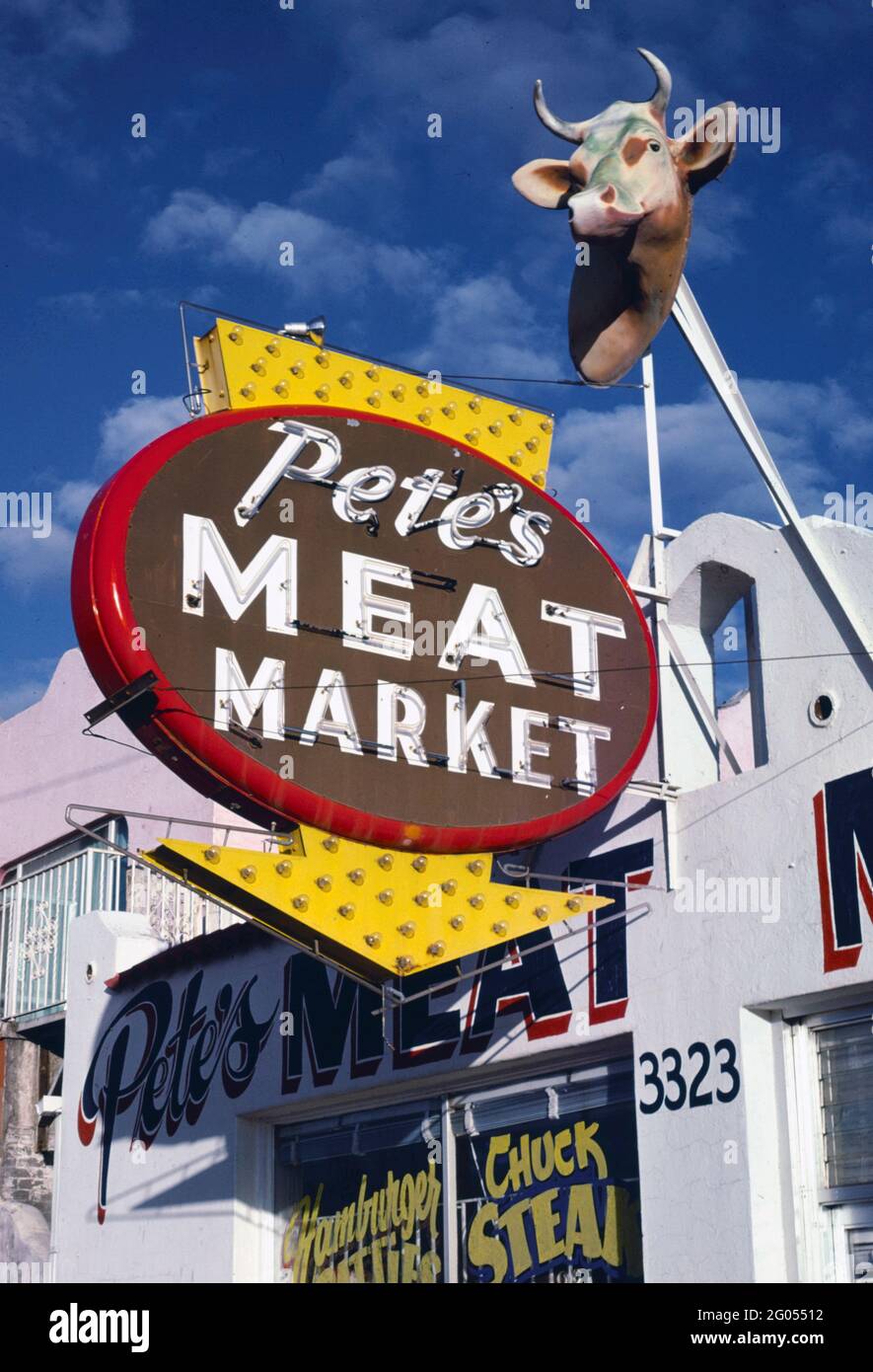1970s America Pete's Meat Market, El Paso, Texas 1979 Stock Photo Alamy