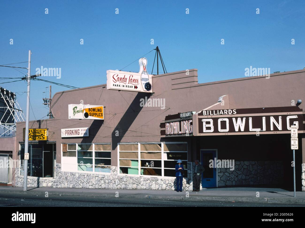 Portland bowling alley hires stock photography and images Alamy