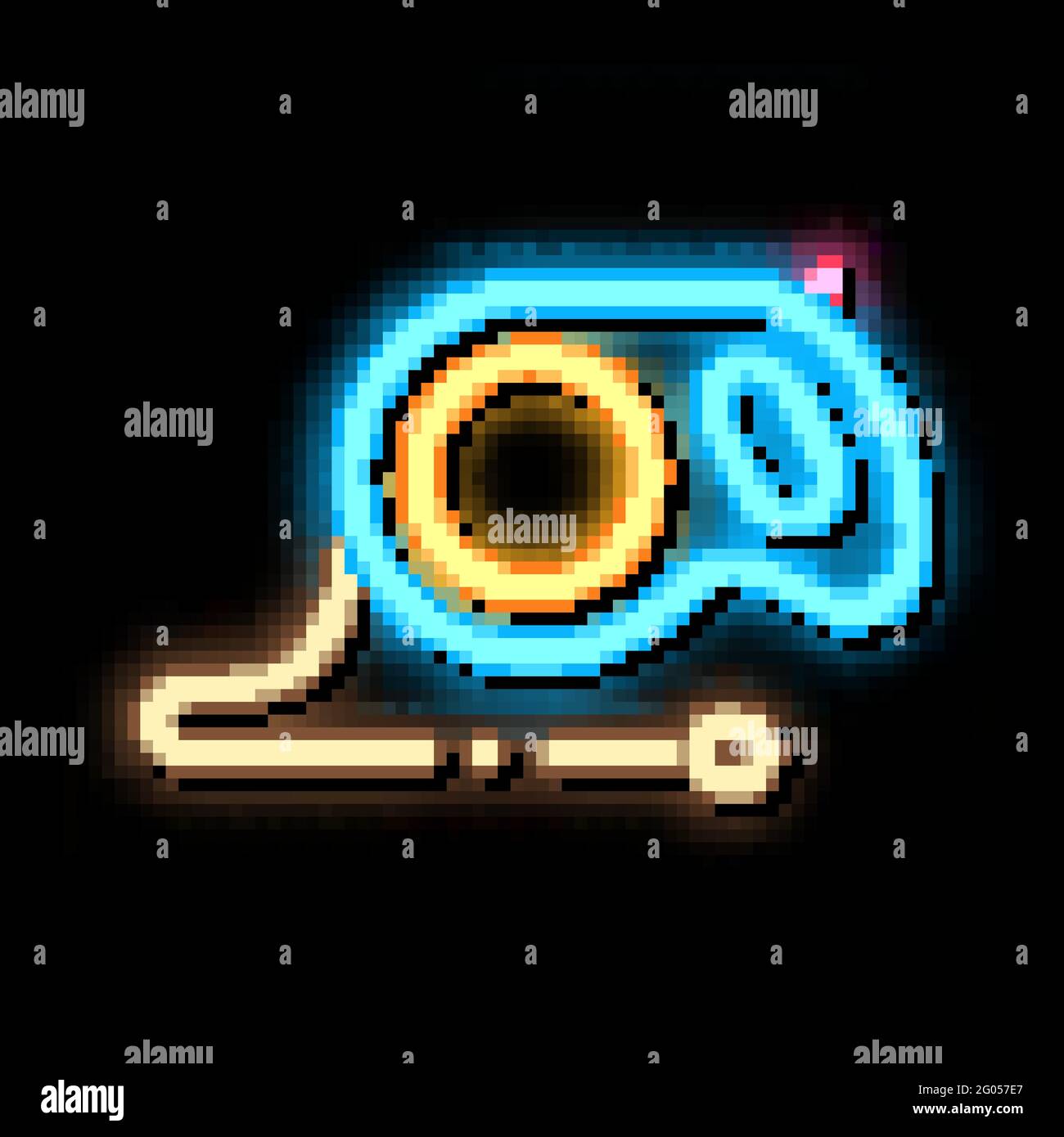 Hand Leash neon glow icon illustration Stock Vector Image & Art - Alamy