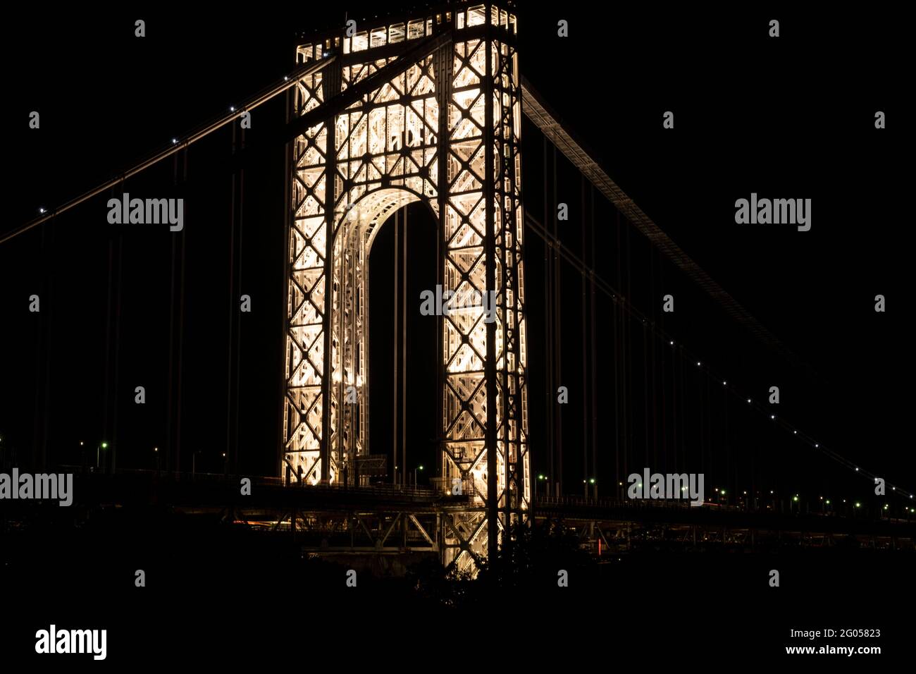 New York, NY May 31, 2021 Washington Bridge connecting New York and New Jersey over