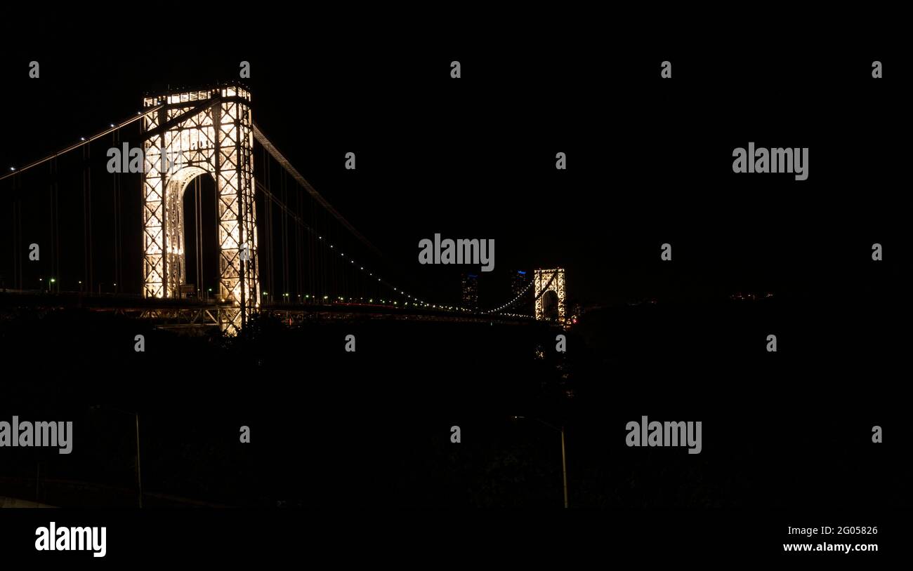 New York, NY May 31, 2021 Washington Bridge connecting New York and New Jersey over