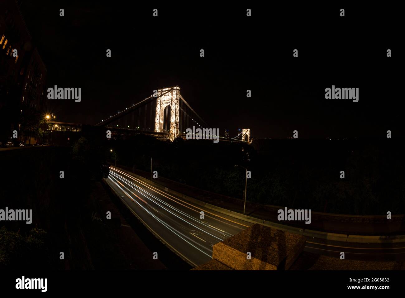 New York, NY May 31, 2021 Washington Bridge connecting New York and New Jersey over