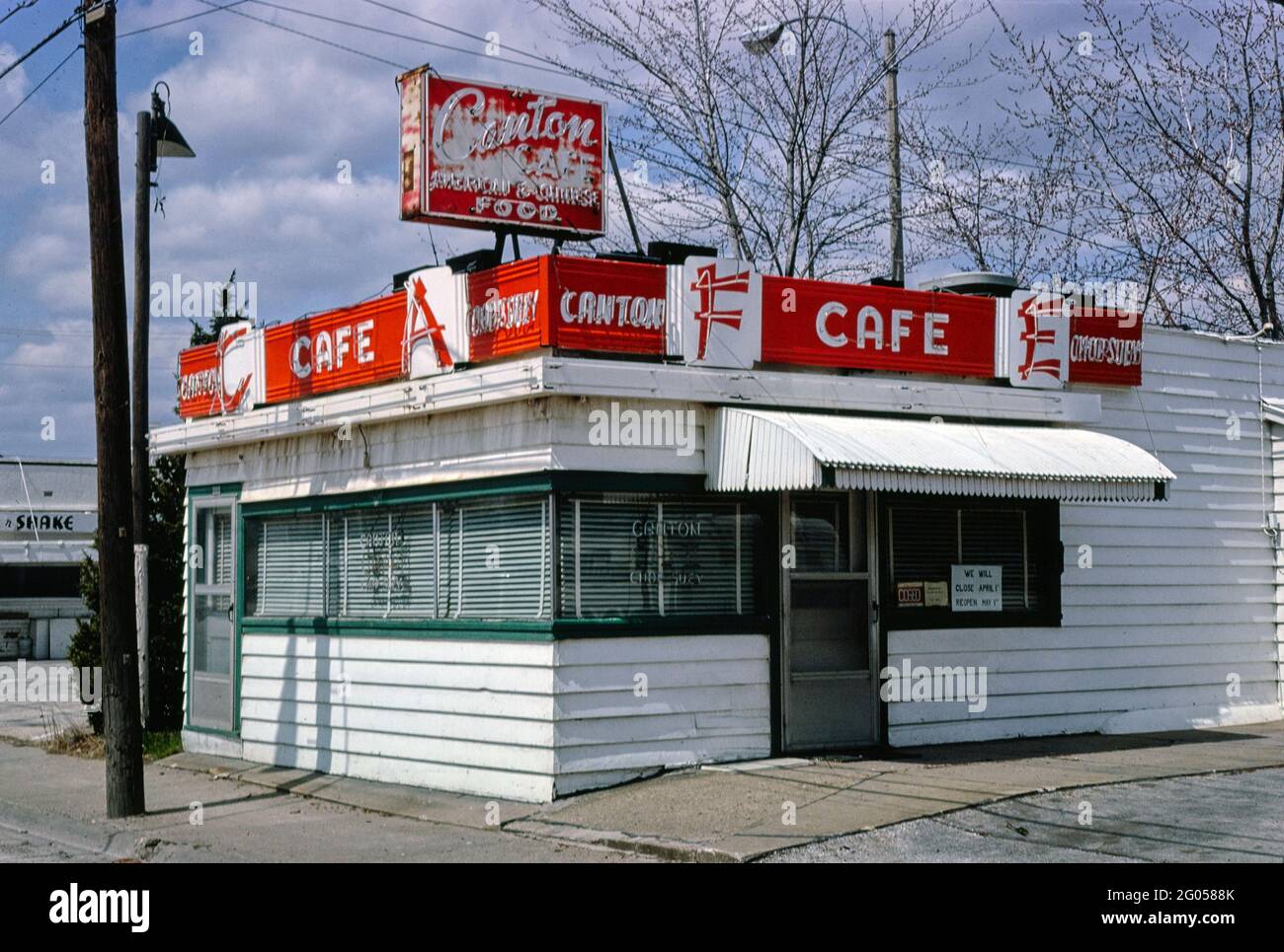 1980s America Canton Cafe, Galesburg, Illinois 1980 Stock Photo Alamy