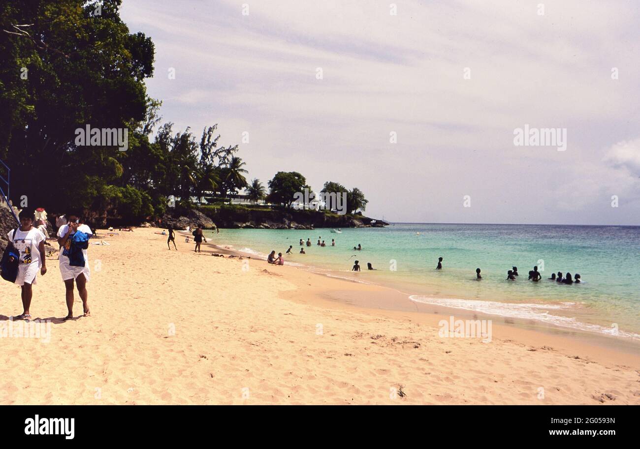 1990s Trinidad and Tobago - Store Bay, popular beach for both locals ...