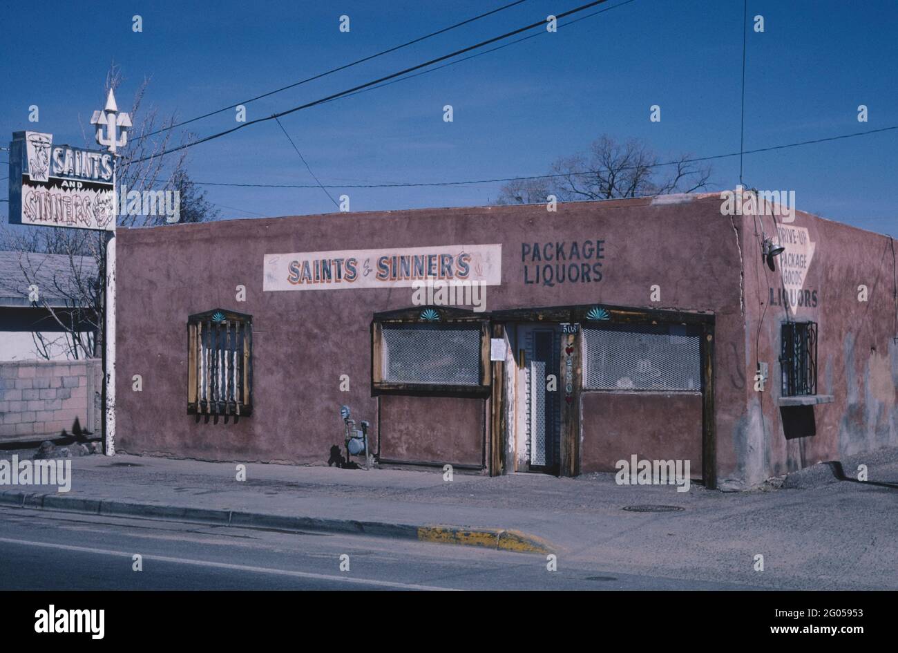 2000s America Saints & Sinners Liquor Store, Espanola, New Mexico 2003 Stock Photo Alamy