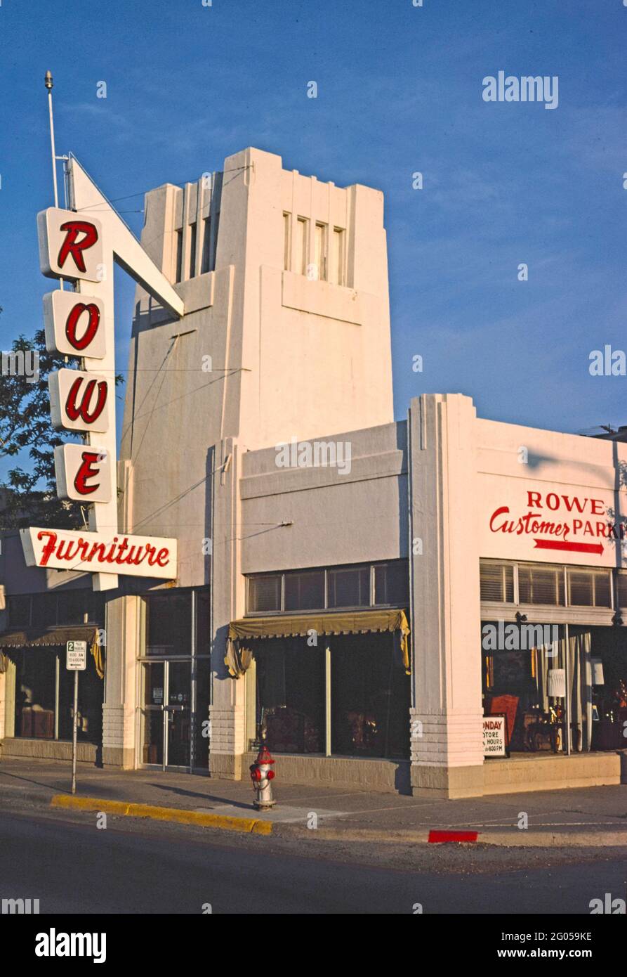 1980s America Rowe Furniture, Billings, Montana 1980 Stock Photo Alamy