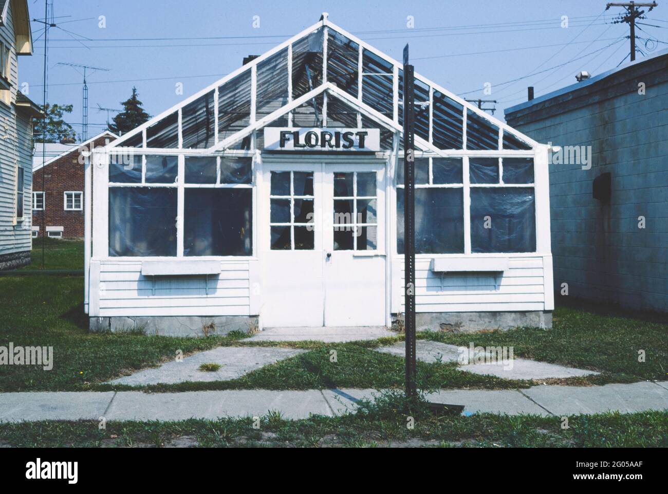 1980s America Florist Greenhouse, Toledo, Ohio 1988 Stock Photo Alamy