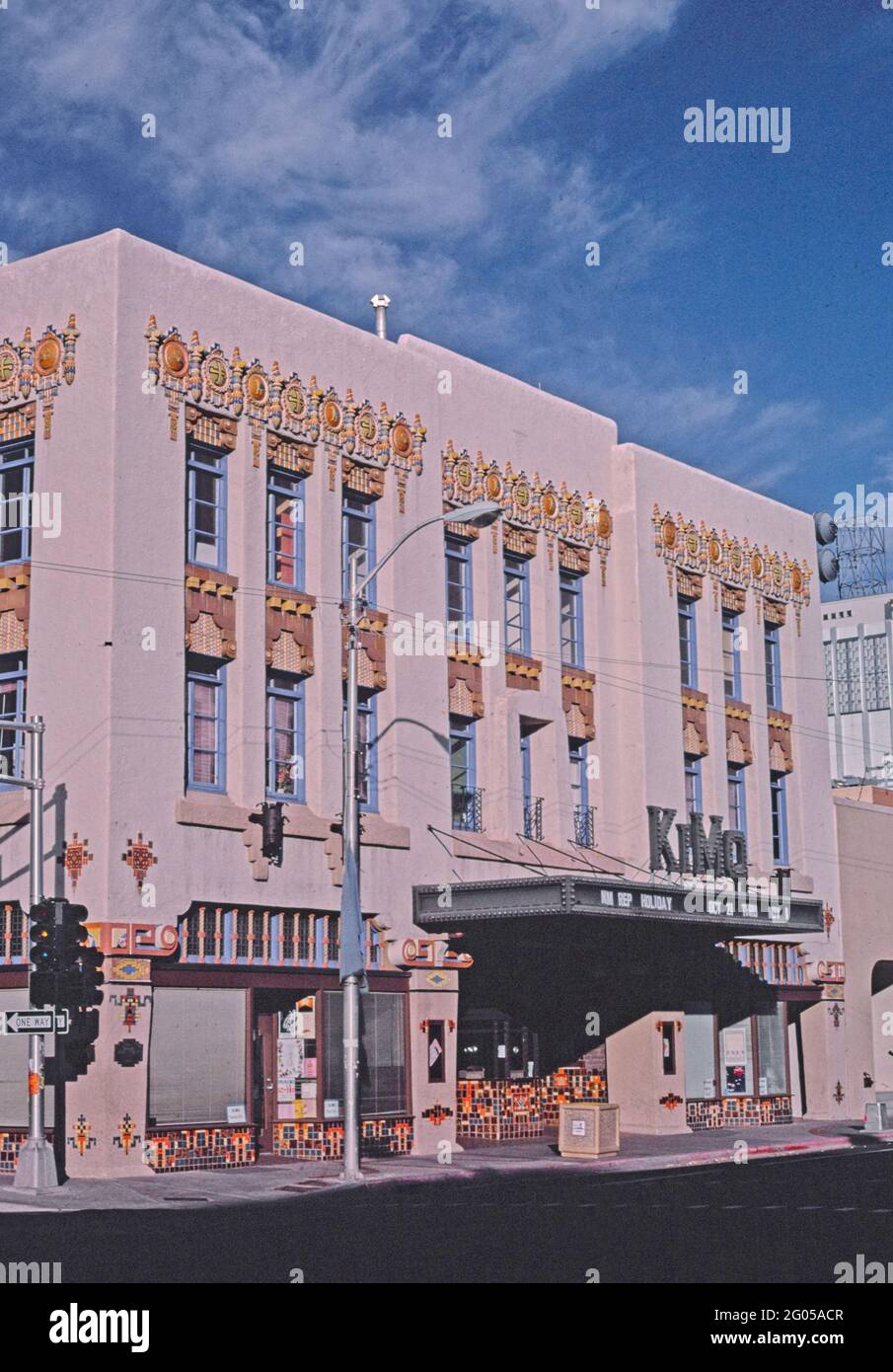 1980s America -  Kimo Theater, Albuquerque, New Mexico 1987 Stock Photo