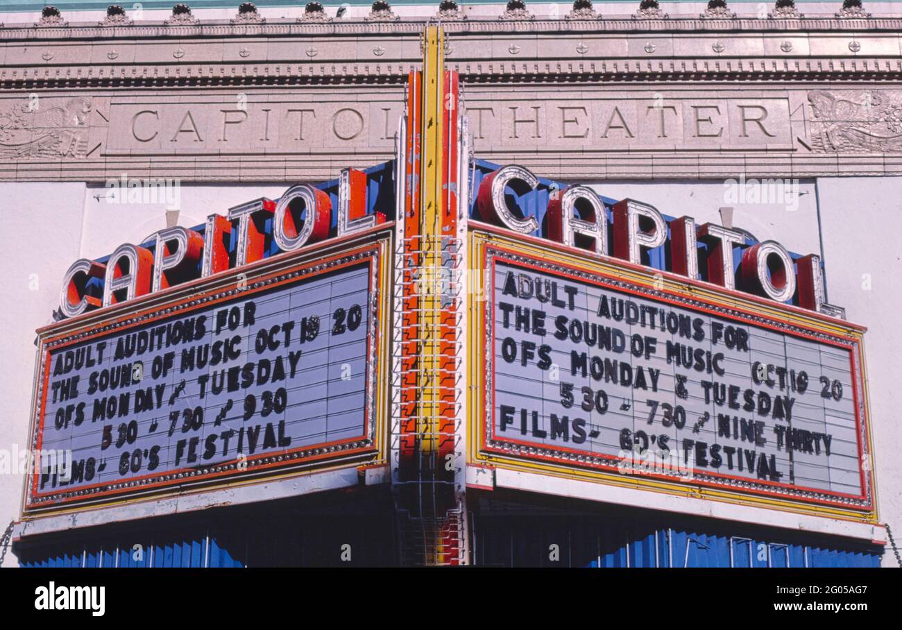 1980s America - Capitol Theater, Olympia, Washington 1987 Stock Photo -  Alamy