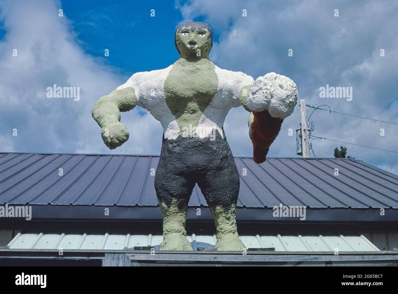 1980s America Kelbees ice cream statue, East Winthrop, Maine 1984