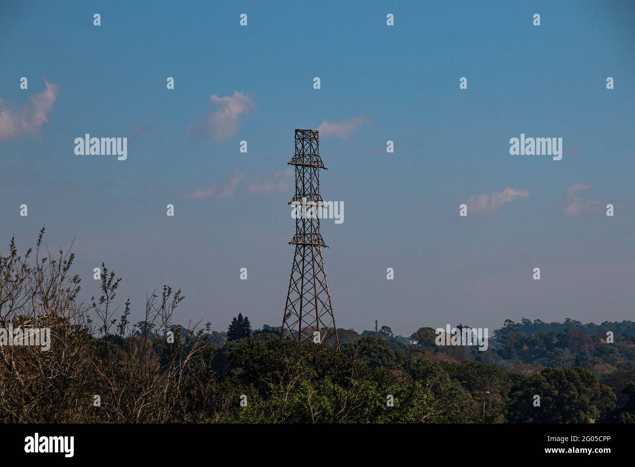 Tree Pylon Tower surrounded dense trees hi-res stock photography and images - Alamy